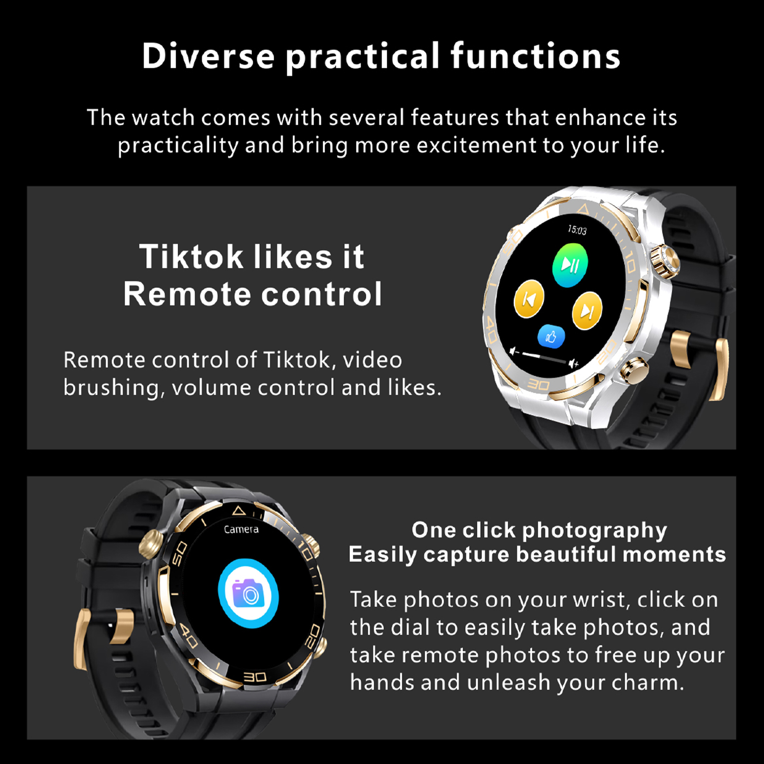 Nowy inteligentny zegarek sportowy dla mężczyzn 420mAh Kompas GPS NFC BT Monitorowanie tętna Smartwatch dla Huawei 2025 sprytny zegarek