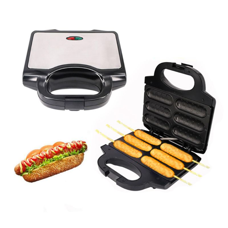 Breakfast Bread Sausage Maker Grill Non-stick Coating Cool Touch Handle Anti-skid Feet Baker Machine Multifunction Utensils