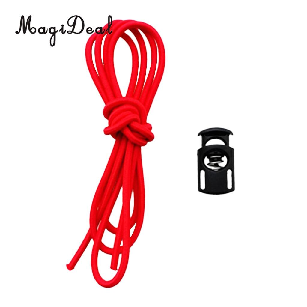 Magideal Vervanging 45 "Elastische Band Bungee Shock Touw & Cord Lock Stopper Universal Past Zwembril & Scuba Dive masker