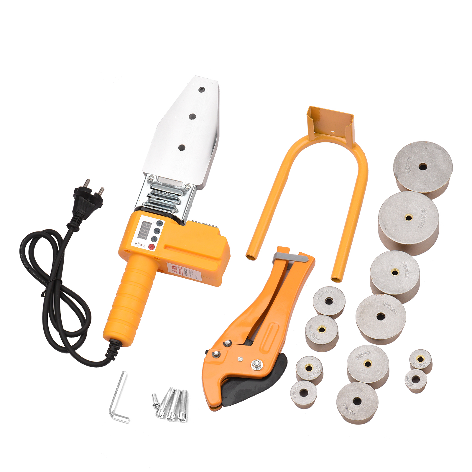 Electric Pipe Welding Machine Heating Tool Heads Set For PPR PB PE Plastic Tube PPR Welding Melt 1000W Electric Tube Heating