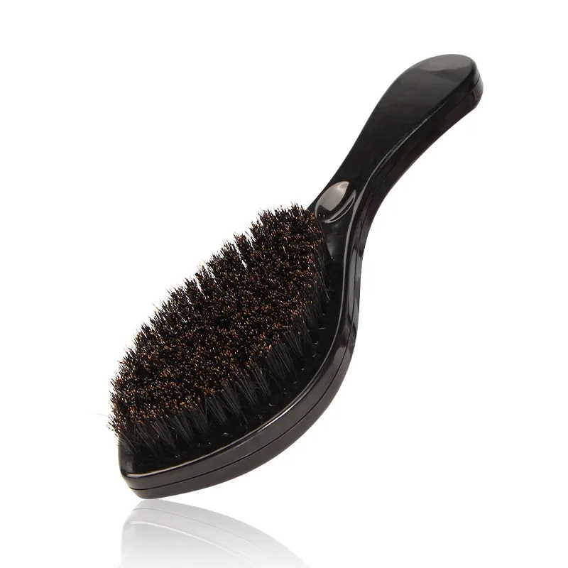 MAN Hair Brush Boar Bristle For Men's Beard Shaving Comb Face Massage Facial Hair Cleaning Brush Wave Comb: Default Title