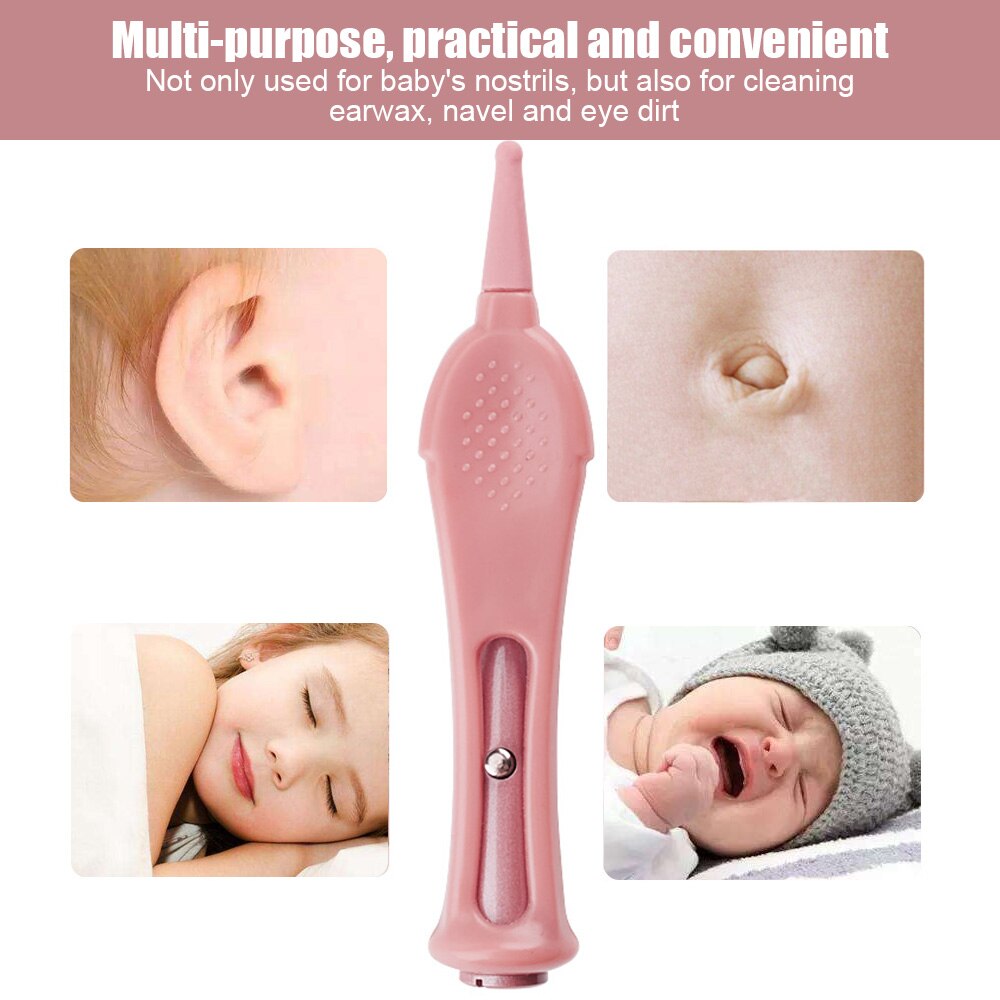 Led baby næse rensning pincet øre rense værktøj øre næse pick navle cleaner remover pincet kropspleje