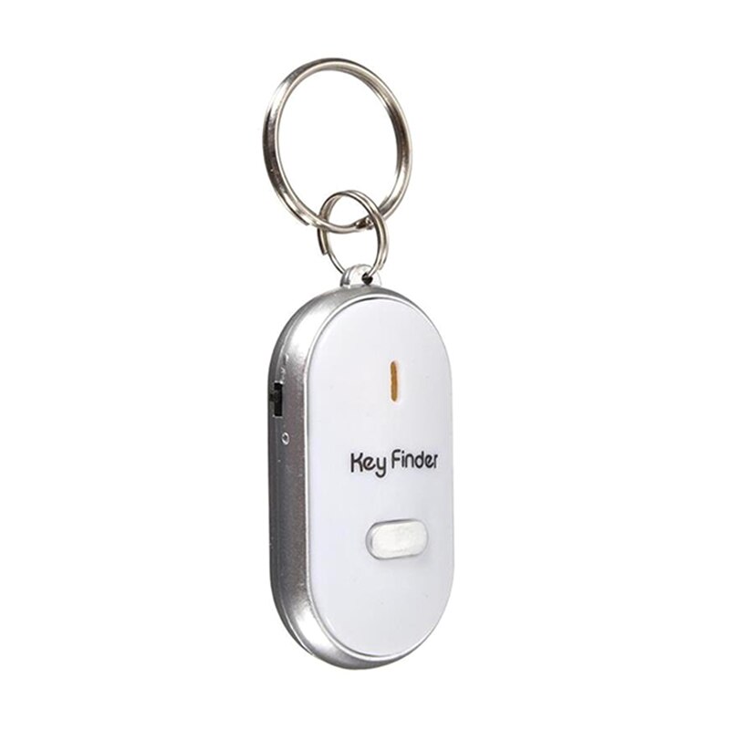 Led Key Finder Locator Vind Verloren Sleutels Chain Sleutelhanger Whistle Sound Control UY8