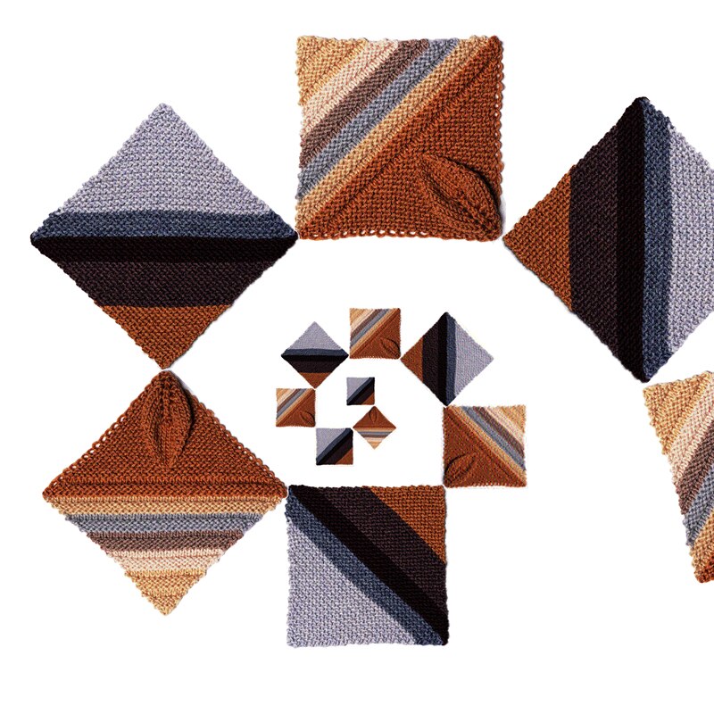 200 Knitted Blocks for Blankets, Throws and Afghans / Chinese Knitting pattern book beginners self learners