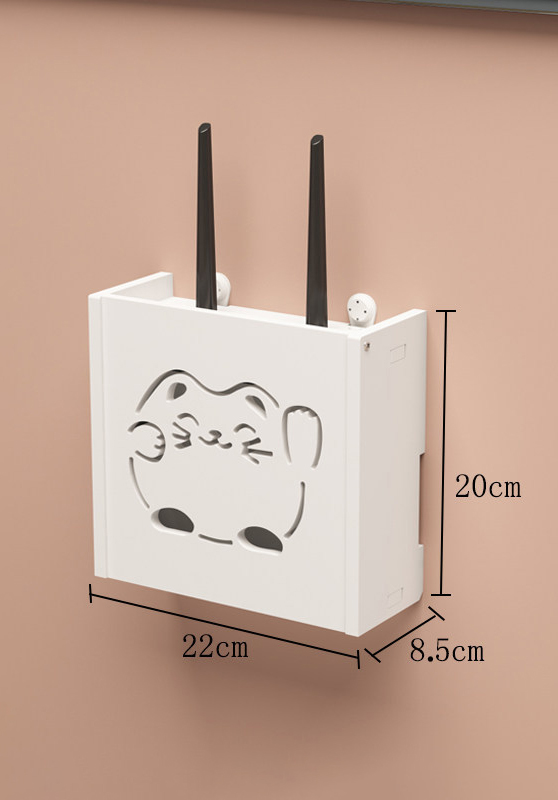 routeur Wifi sans fil boîte de rangement prise de salon Wifi décoration murale décodeur TV support câble organisateur d'alimentation