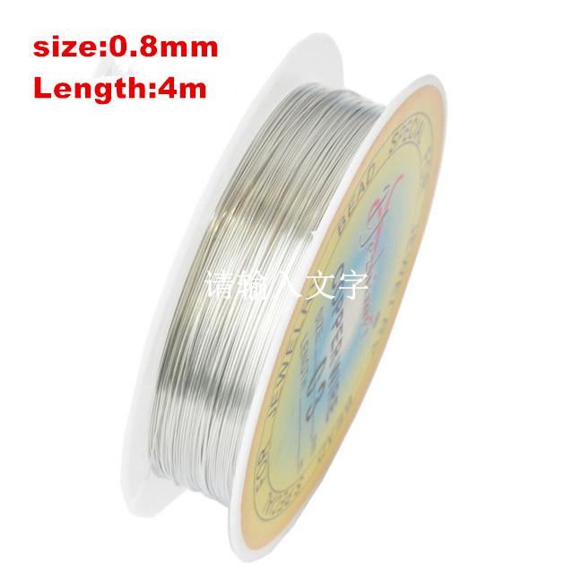 0,2-1mm Gold Silber Überzogene Cord String Gewinde Draht Neue Heiße Hohe Perlen Handwerk Metall seil Fit DIY Schmuck Kennzeichnung