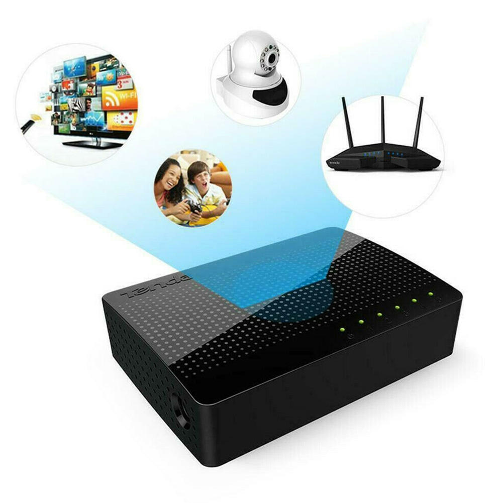 Adapter Network Switch LAN Home Multifunction Mini Hub Fast 5 Port Connection Heat Resistance Stable Ethernet Office