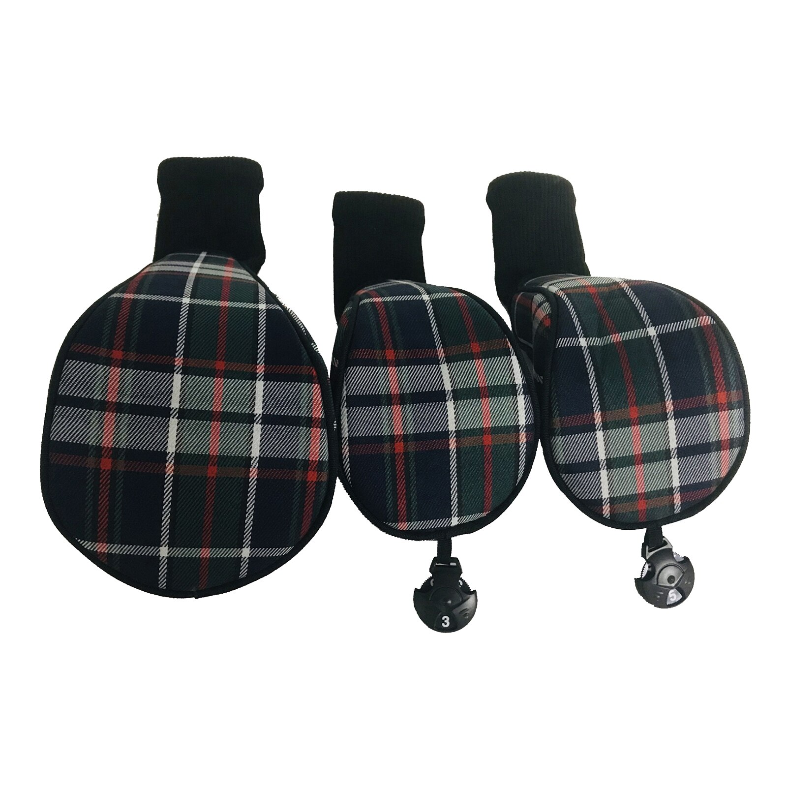 3Pcs Golf Club Headcovers Genummerd 1, 3, 5,7, X Utility,Fairway Clubs, 460cc Fairway Wood Driver Hybrid Headcover Protectors