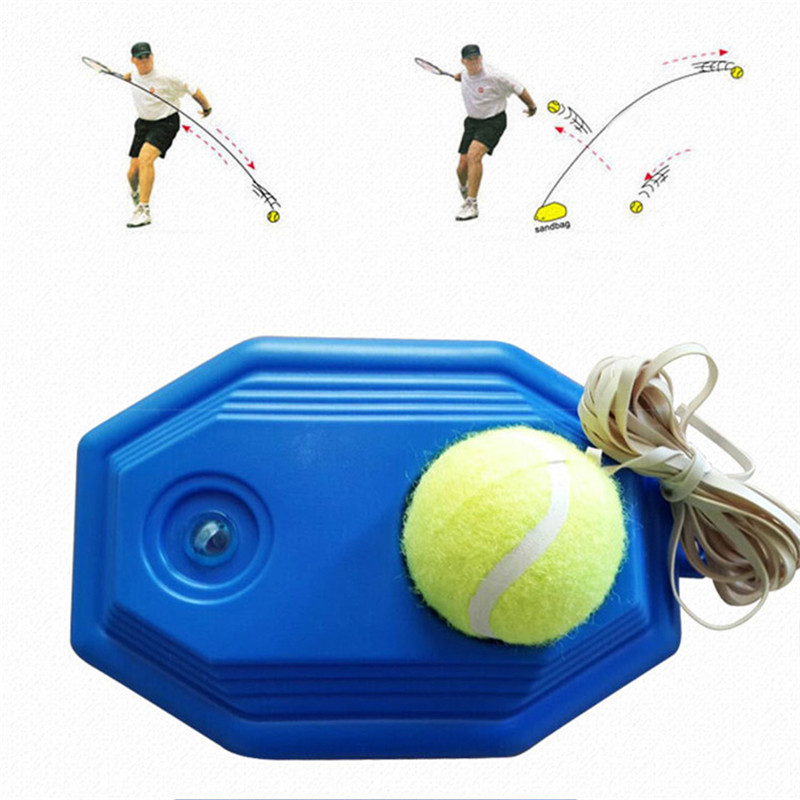 1Set Plastic Racket Bal Trainer Enkele Tennis Praktijk Rebound Tool Elastische Tennis Oefening Training Apparaat Tennis Accessoires