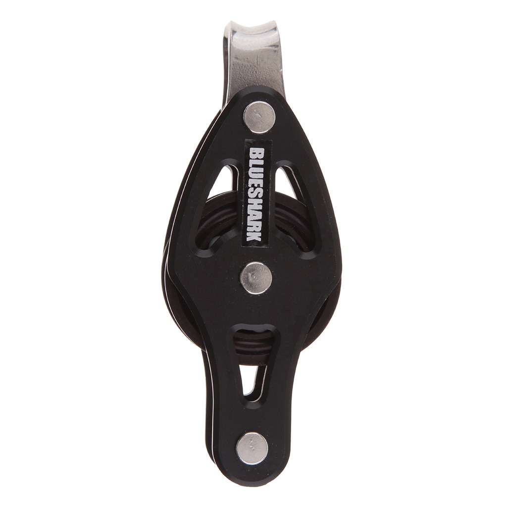 28mm Sheaved Fiddle Block - Boat Sailing Rigging Single Roller Pulley Hanging Towing Lifting Wheel for 8mm 5/16 inch Wires