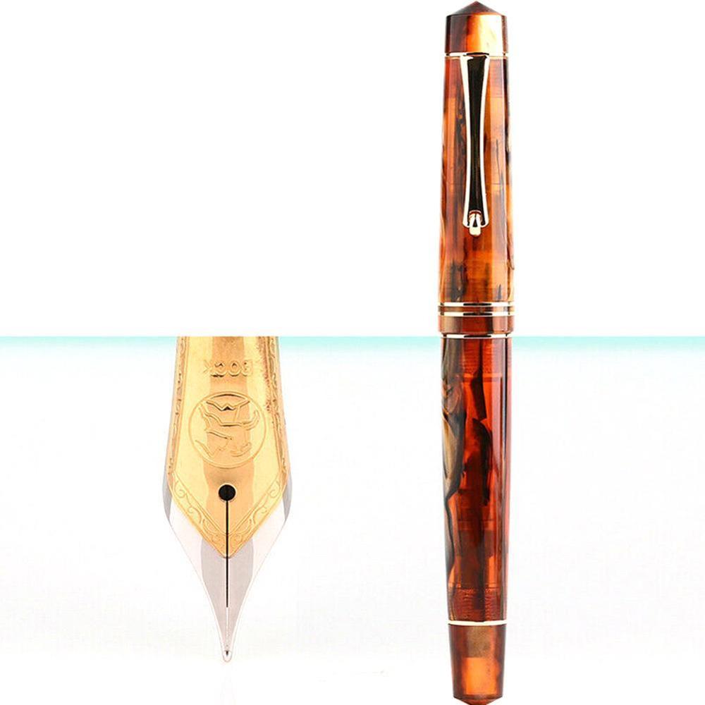 1Pc Hars Vulpen Bock Final Tip Penpunt Met Converter Gouden Clip Mooie Schrijven Pen Kantoor School Briefpapier: B