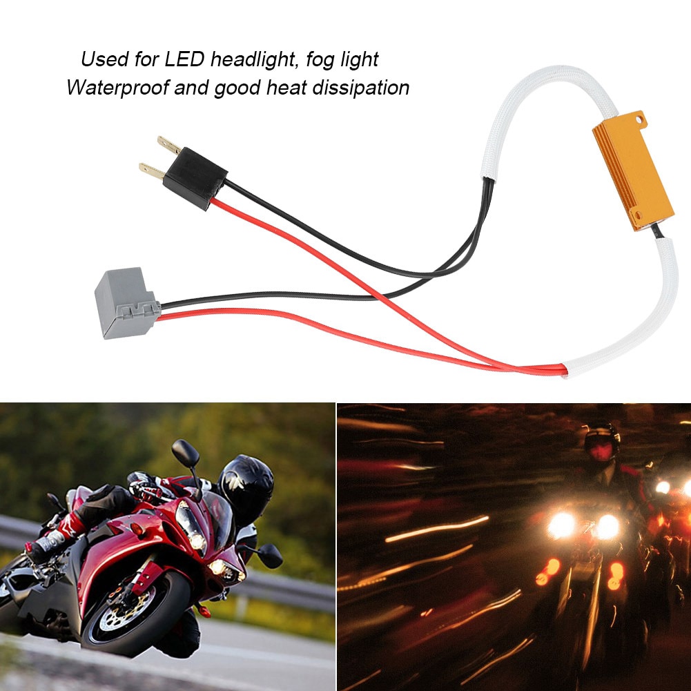 2 stücke 50W 6Ω für H7 Scheinwerfer zuletzt Widerstand LED Auto Nebel Lampen Decoder Fehler Warnung Widerstand