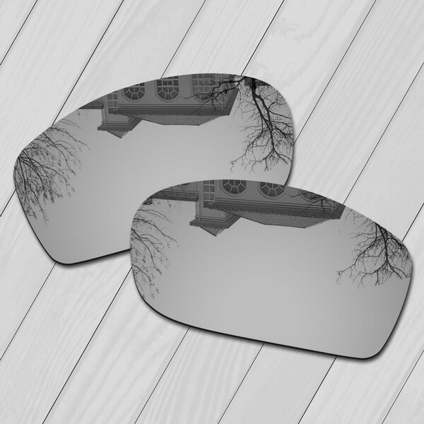E.o.s Gepolariseerde Verbeterde Vervanging Lenzen Voor Oakley Fives Squared Zonnebril-Meerdere Keuze: Metallic Silver
