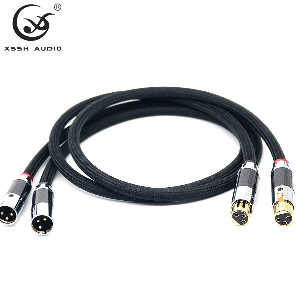 Xlr lydkabel xssh hi-end hifi fa -220 pvc 2 -kernet ren kobber ofc pcocc hun xlr til han xlr rca ledning signallinje rca kabler