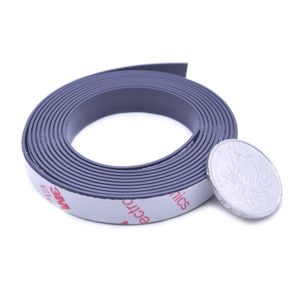 1 Meter 10*1 10*2 12*2 15*1 20*1 30*1mm Zelfklevende Flexibele Zachte Magnetische Strip Rubber Magneet Tape Breedte 10 Mm/15 Mm/30 Mm