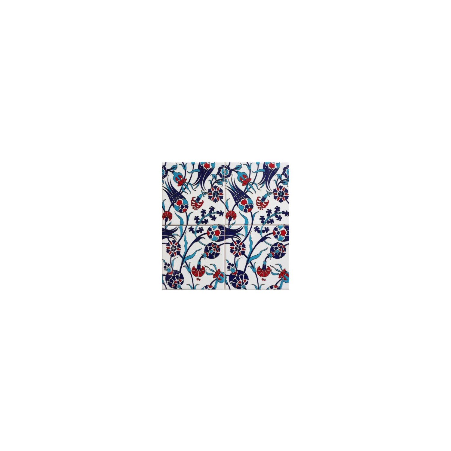 Armada Tile 20 X20 Cm Sp 105 Tulip Flower Patterned Kutahya Has Iznik Tile Tile Model Ceramic