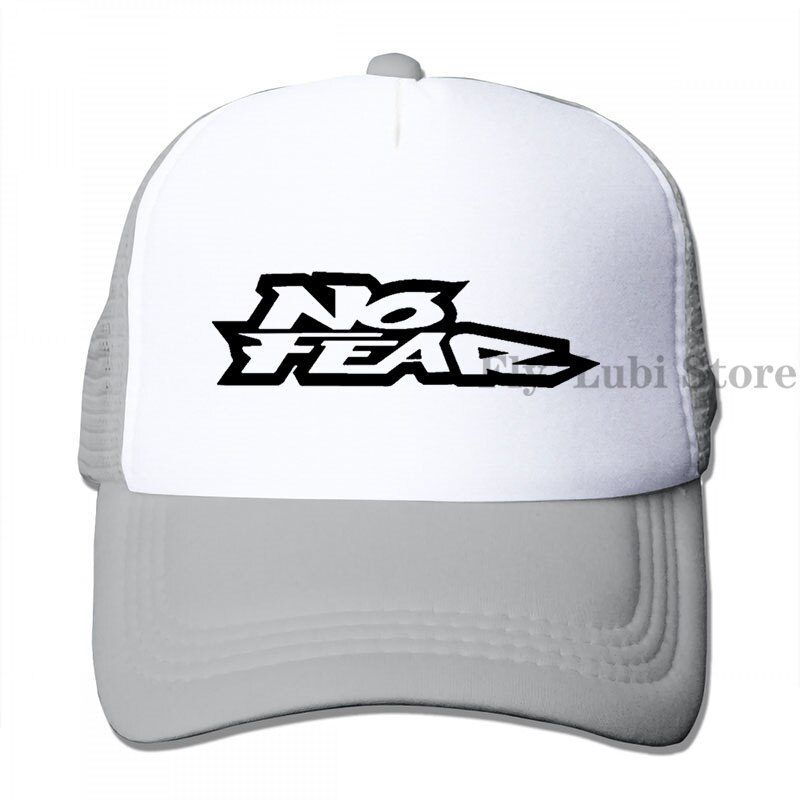 No Fear Inc Logo Baseball cap men women Trucker Hats adjustable cap: 3-Gray