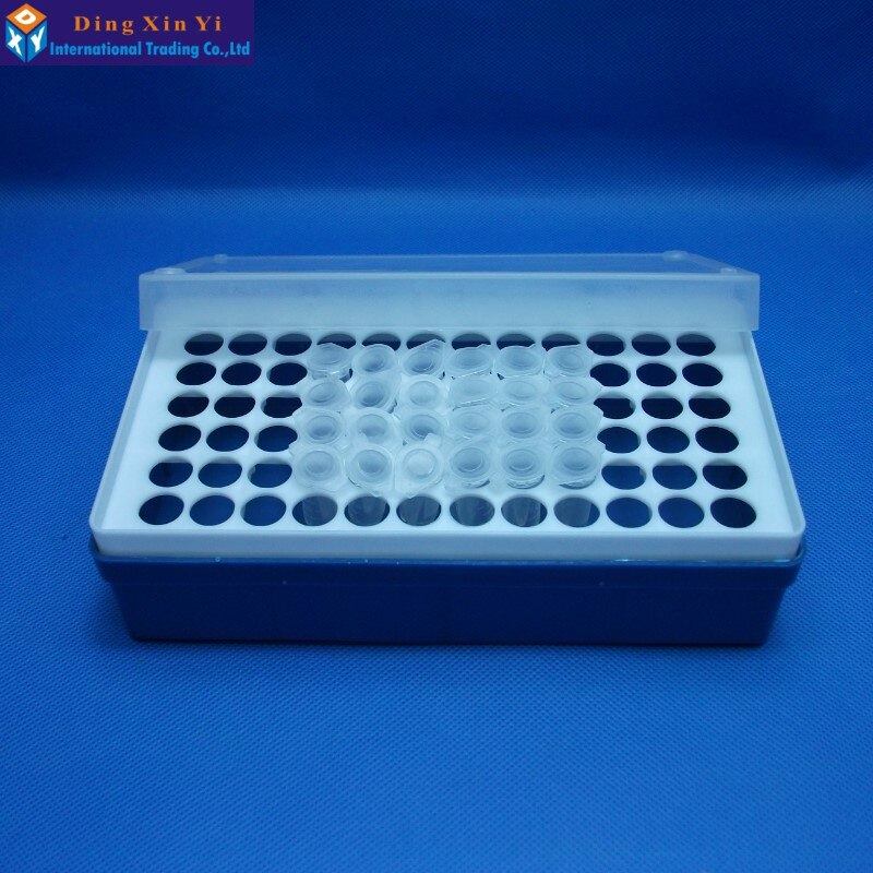 2ML/72vents Centrifuge Tubes stand box + 72PCS 2ML centrifuge tubes