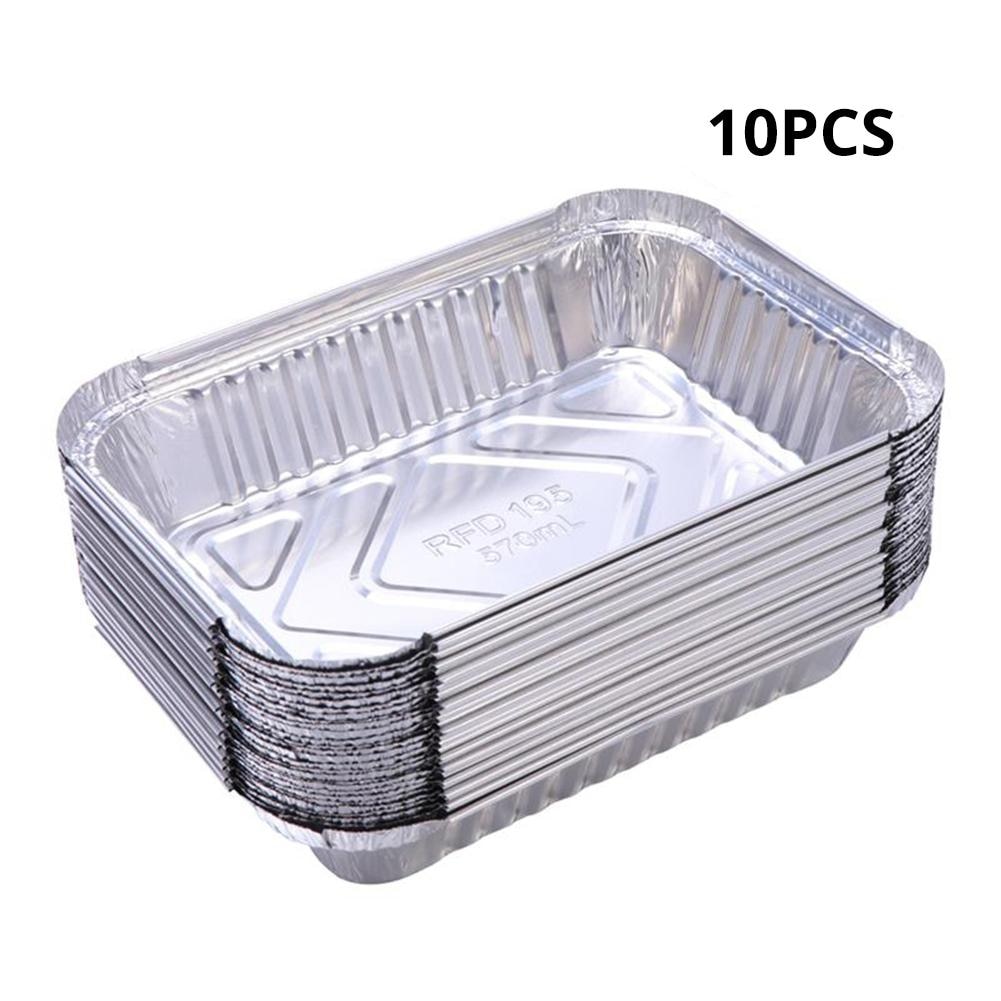 Plateau jetable pour barbecue, 300ml, plateaux jetables pour porte-graisse en aluminium, pour bac à graisse