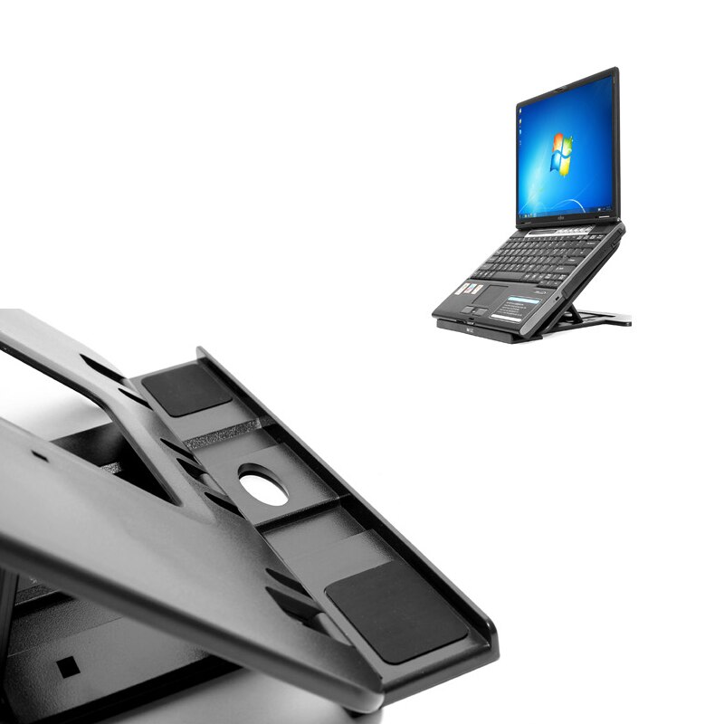 Ayarlanabilir Laptop standı taşınabilir bilgisayar Lapdesk plastik malzeme 10-15.6 inç ekran ergonomik katlanabilir dizüstü bilgisayar masası PE10751