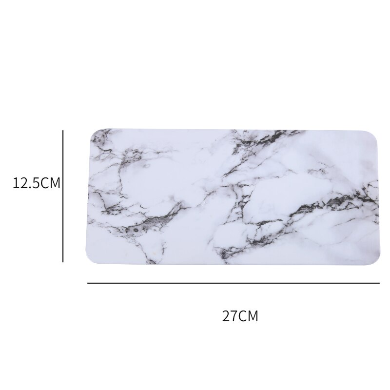 Marble Flat Plate Rectangular Sushi Spaghetti Steak Salad Container Pot Restaurant Japanese Cuisine Barbecue Kitchen: A