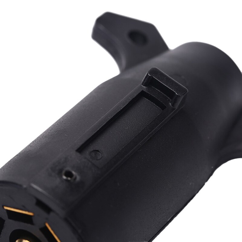 7 Way Round Plug Heavy Duty End Blade For Europe Aluminum Connector RV Style Light Trailer