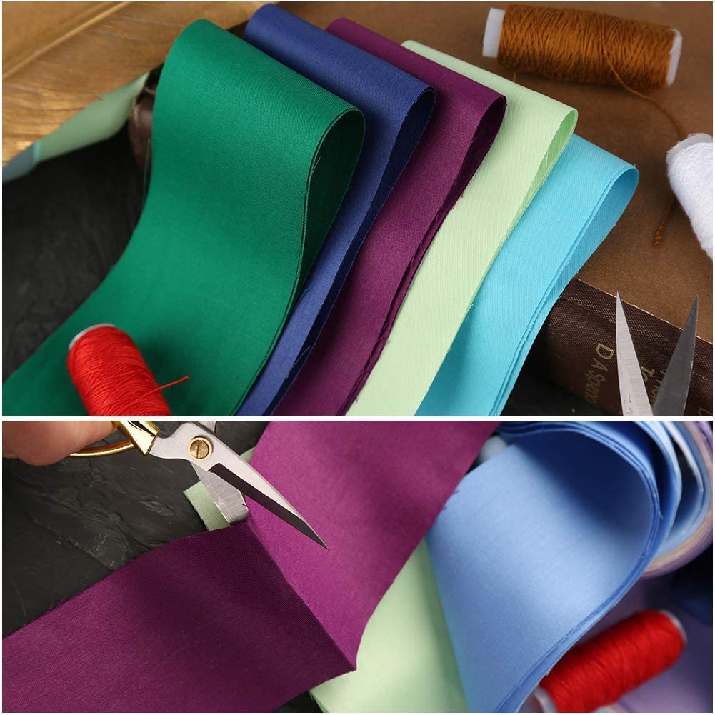 Dailylike 80Pcs Jelly Roll Up Cotton Fabric Quilting Strips, Cotton Craft Fabric Bundle, Patchwork Craft Cotton Quilting Fabric