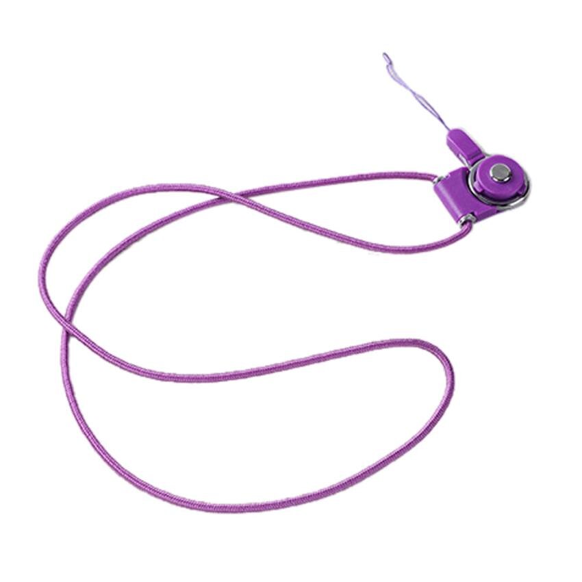 Multifunctionele universele Mobiele Telefoon Riemen Touw voor Samsung Xiaomi Huawei Iphone Oppo Lanyard Neck Strap Telefoon Decoratie: purple