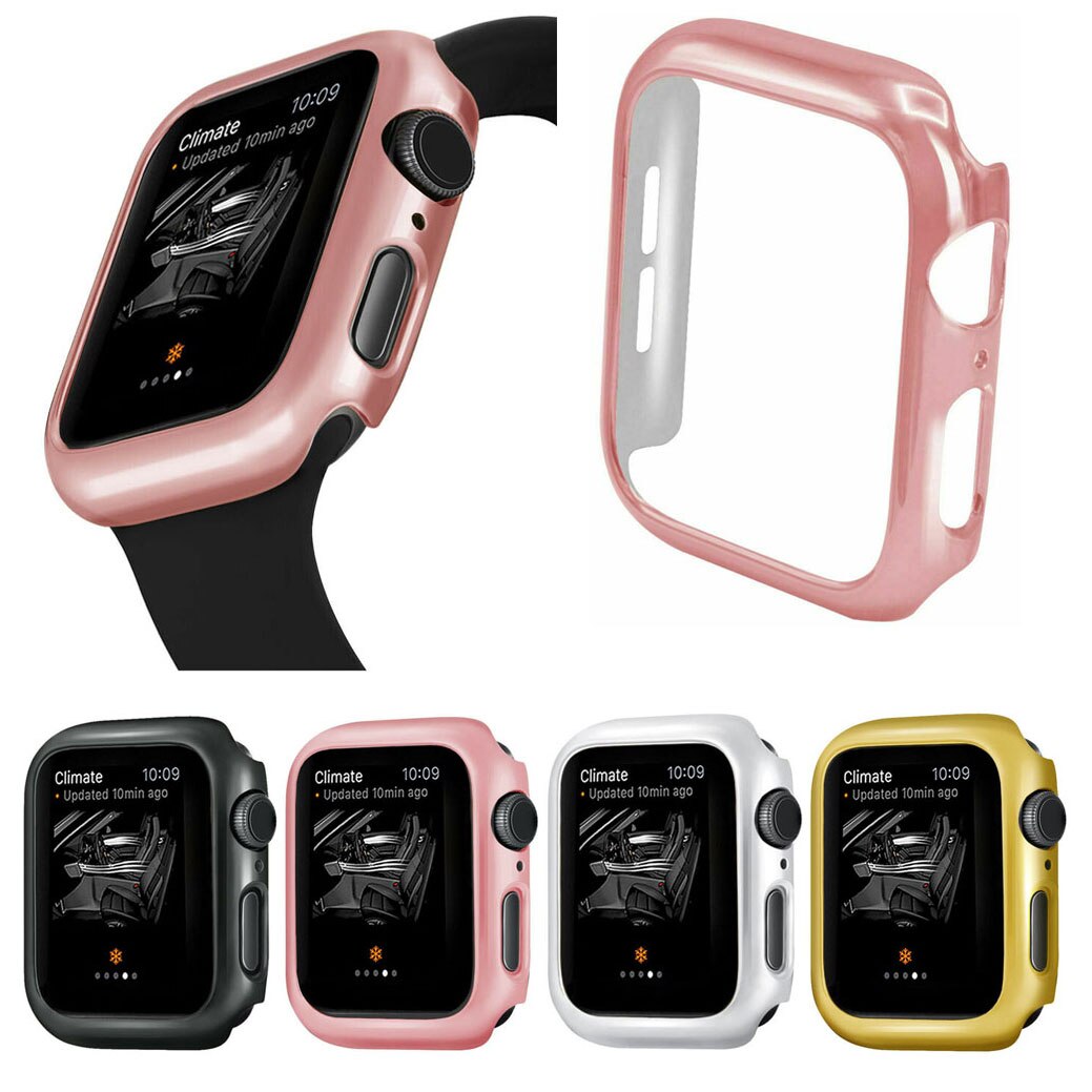 Horloge Cover Voor Apple Horloge 40 Mm 44 Mm Case Plating Plastic Bumper Hard Frame Cover Voor Iwatch Serie 5 4