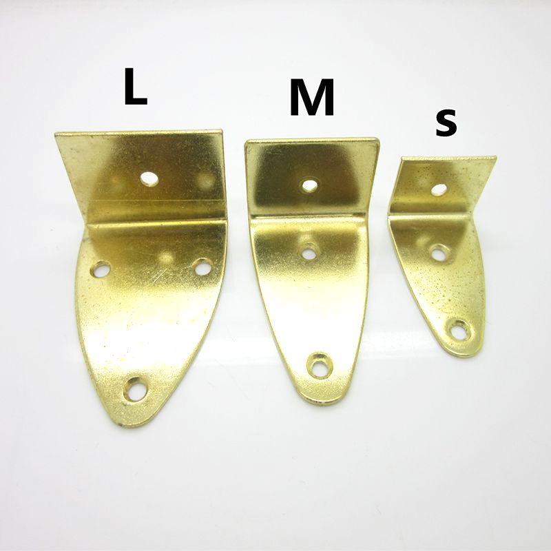 10pcs Gold Angle Iron Shelf Support Furniture Fixture Iron Angle Photo Frame Pinto Picture Frame Photo Frame Accessories