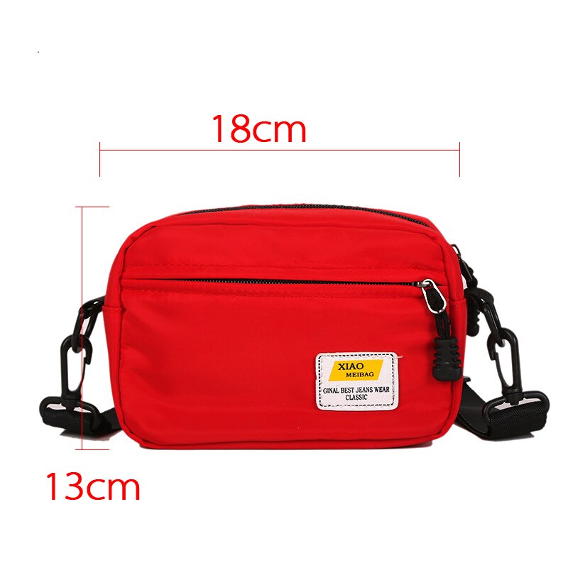 Canvas Bags Female Small Square Bag Women Shoulder Crossbody Bag Ladies Messenger Bag Simple Style Phone Pack