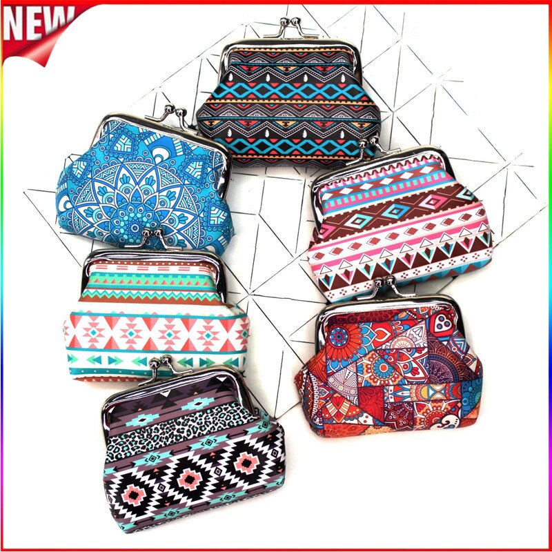 6 Stijlen Bohemen Vrouwen Portemonnee Vintage Nationale Wind Portemonnee Met Hasp Dame Clutch Bag Kleine Verandering Pouch