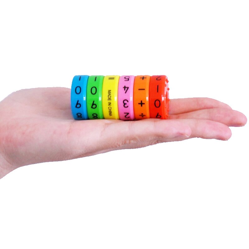 6 Pieces Magnetic Math Toy Early Learning Educational Numbers and Symbols Counting Cubes For Children Studens