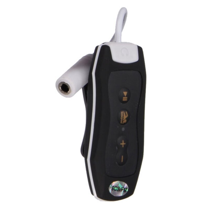 2X 8GB MP3 Player Swimming Underwater Diving Spa + FM Radio Waterproof Headphones Black &amp; Blue