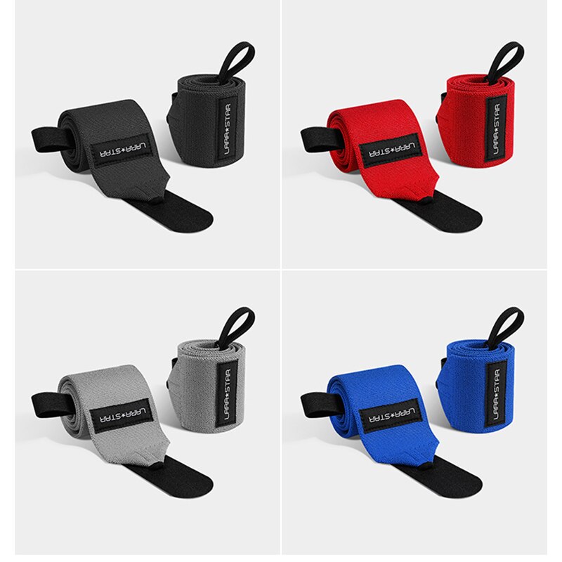 Weight Lifting Wrist Support Wraps with Thumb Loop Gym Elasticated Straps for Crossfit Strength Training Powerlifting