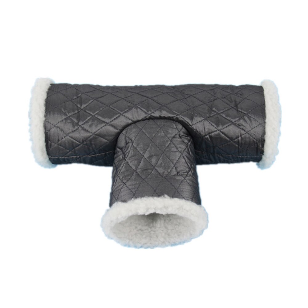 Mascota hámster Casa de juego en forma de T Pet suministros túneles pequeños animales conejillo de indias tubos juguetes mascotas cama: A