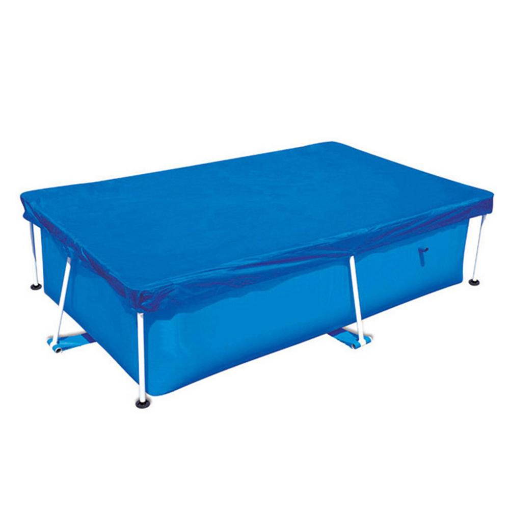 Dekke stoff matte dekke ramme basseng for hage svømmebasseng dekke regntette støvdeksler tilbehør: 220 x 150cm
