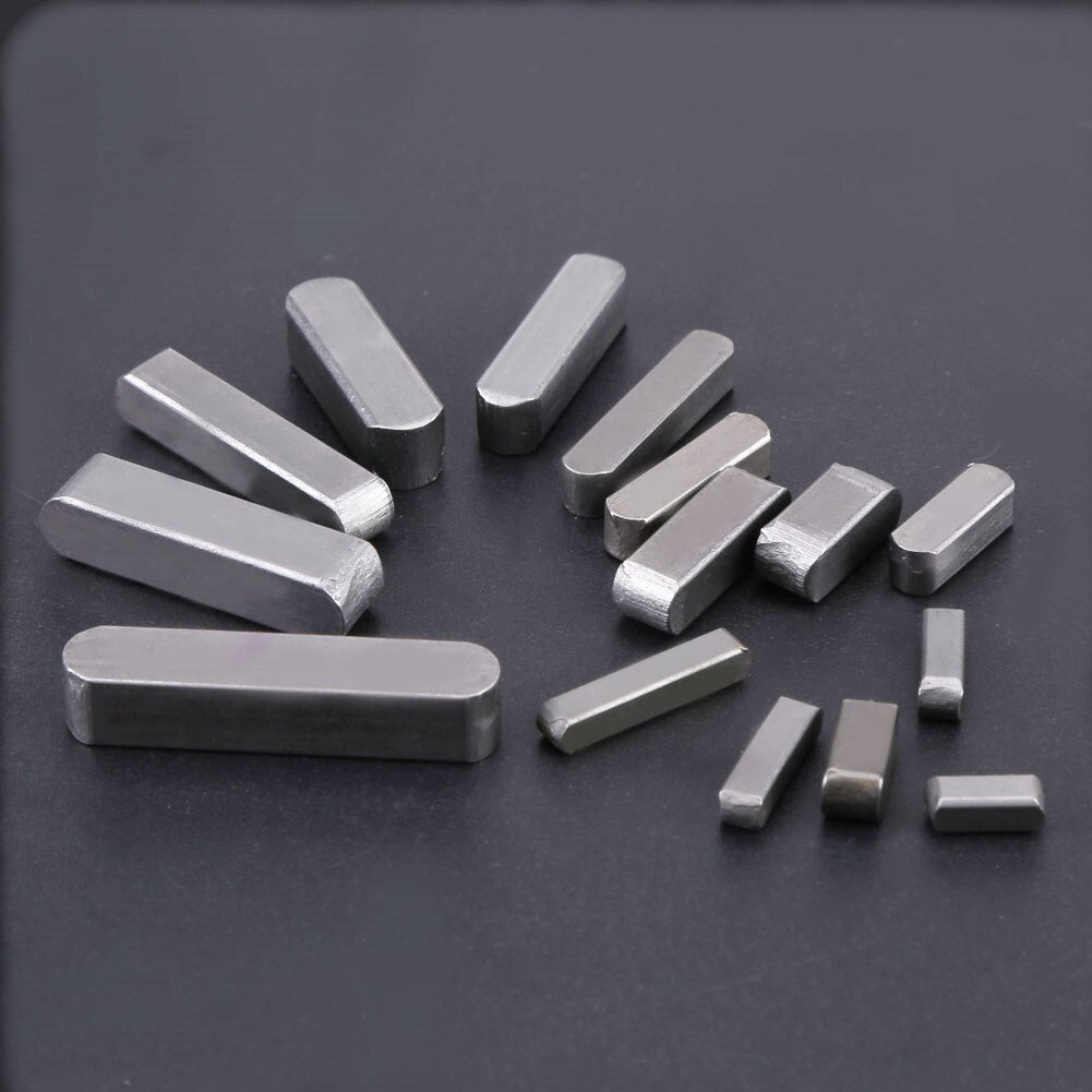 140 Teile/schachtel parallel Antriebswelle Schlüssel Edelstahl Runde Enden Flache Schlüssel Stifte M3 M4 M5 M6 EINE Kunst Flache schlüssel Hardware- mit Kasten