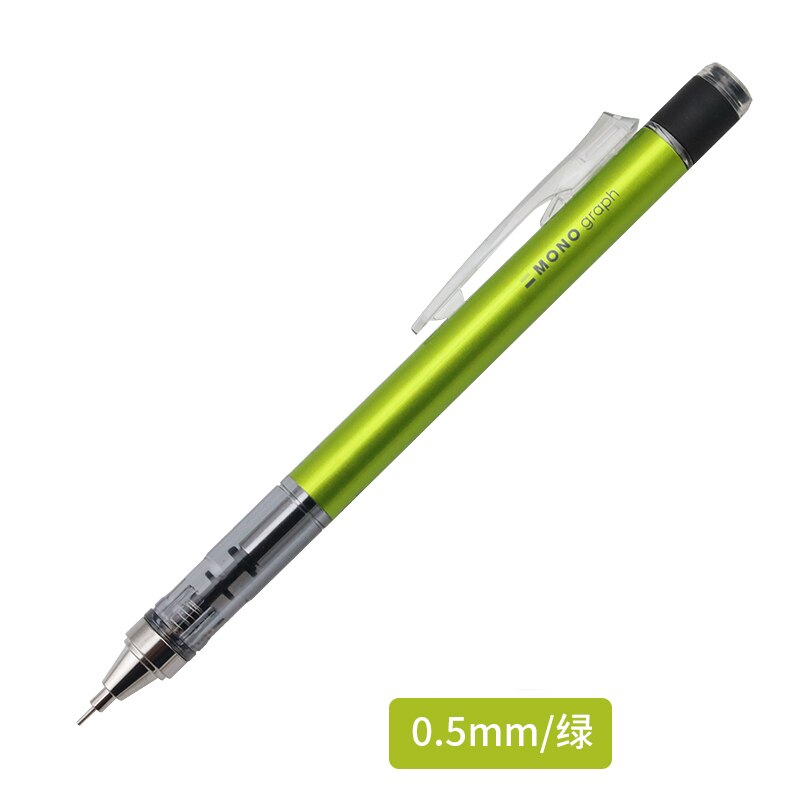 Tombow Mono Graph Mechanical Pencil 0.3mm 0.5mm Drawing Pencils Japanese Stationery DPA-131 DPA-132: 0.5mm green