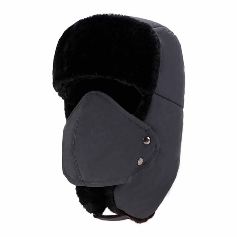 Men Winter Aviator Bomber Hat Trooper Ear Flap Snow Ski Elmer Fudd Mask Hood Cap: Green