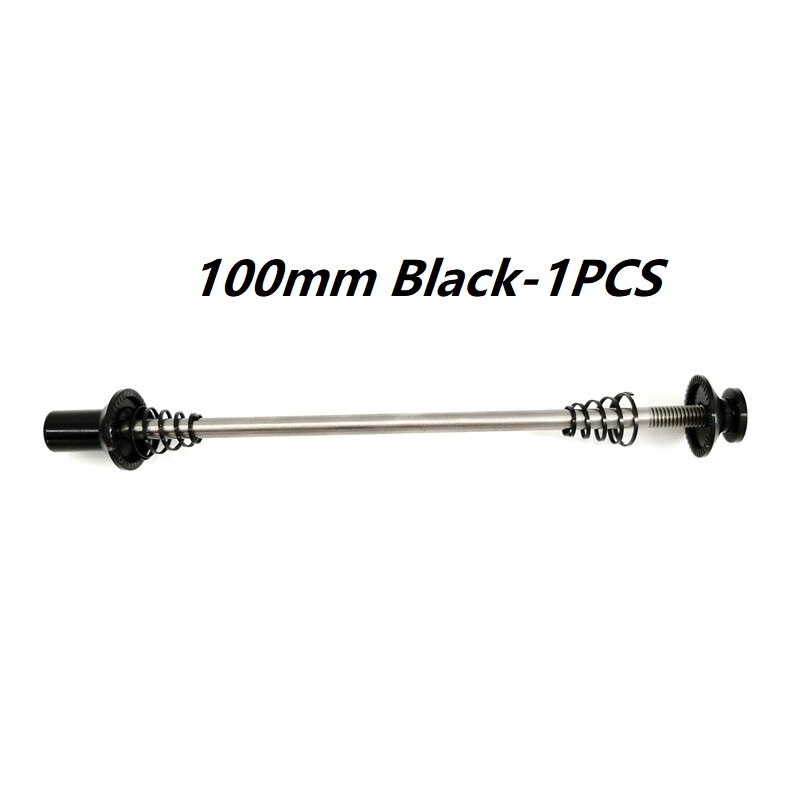 Titanium Alloy Quick Release Lever 74mm 85mm 100mm 130mm 135mm MTB Road Folding Bike Wheelset Quick Release Rod Litepro Brompton: 100mm Black 1PCS
