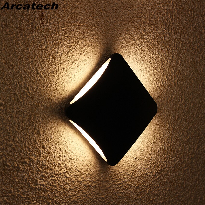 LED Outdoor Waterproof Wall Light 12W LED Garden Wall Lamp Aisle Light Exterior Wall Balcony Corridor Aluminum Lighting NR-61