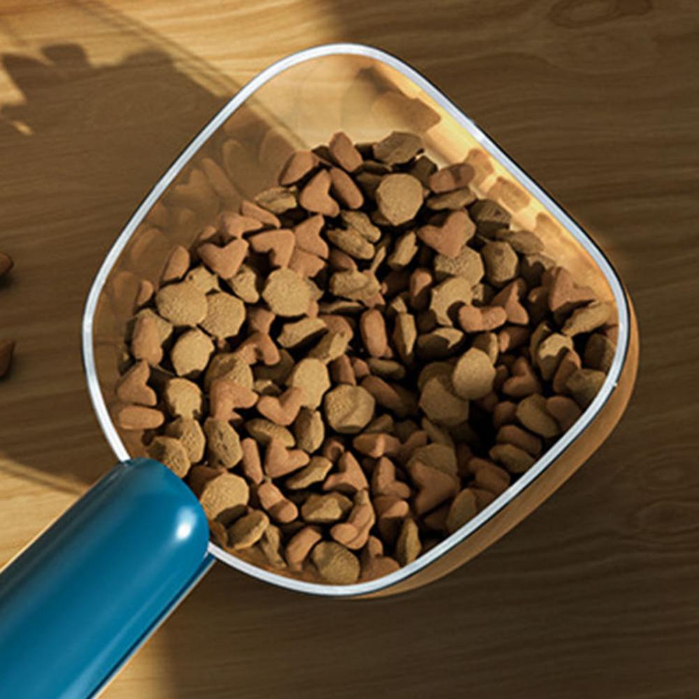 Pet Dog Cats Food Scoop with Measurement Dual-Function Food Scoop 1 Cup Capacity Pet Food Measuring Scoop for Pet Feeding