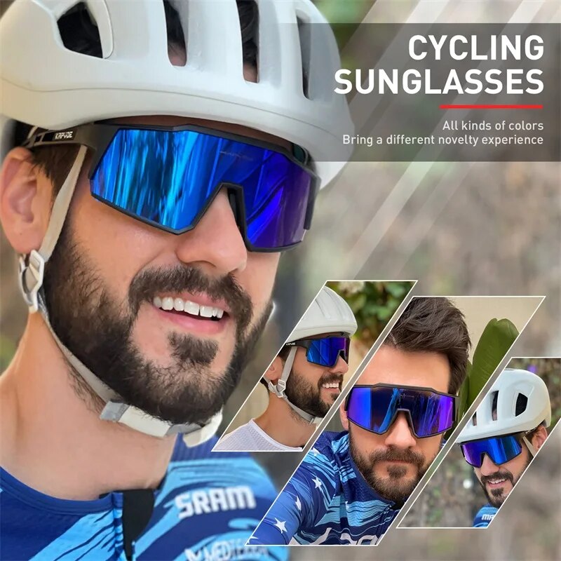Kapvoe-Lunettes de soleil polarisées ultra légères pour le cyclisme, équipement de protection, VTT, vélo de route, sport, UV400