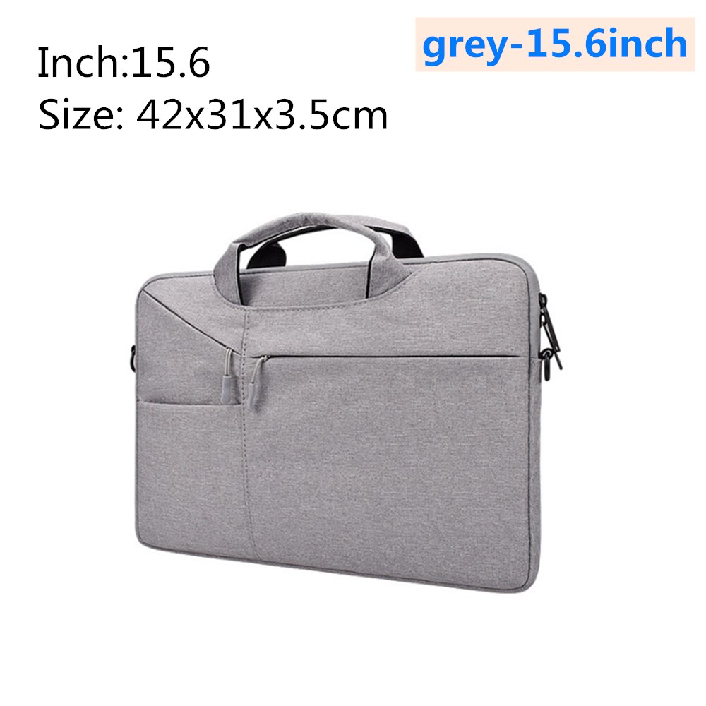 Waterproof Portable Laptop Bag Case Protective 13.3 14.1 15.4 15.6 inch Handbag Macbook Pro 15.6 for Apple liner felt briefcase: grey-15.6inch