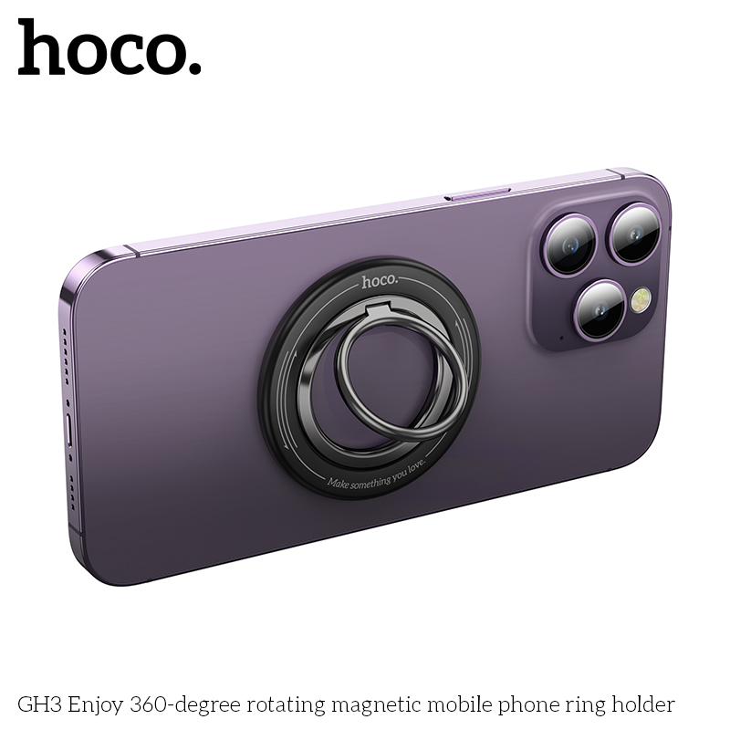 Magnetyczny uchwyt na telefon komórkowy HOCO GH3 kompatybilny z iPhone 12 13 14 15 16 Series do MagSafe Obrotowa podpórka 360 stopni