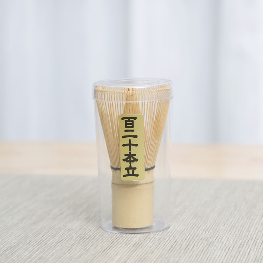 Nyttig bambus matcha piskeris genanvendeligt japansk tesæt chasen matcha børste køkkentilbehør teværktøj tebørste: Lysegrå