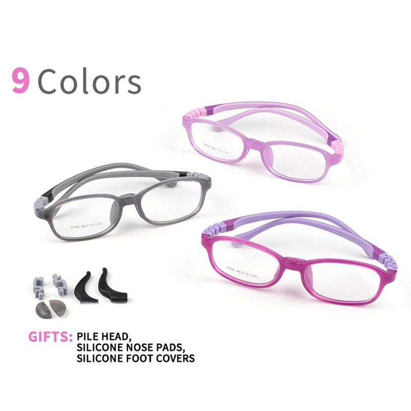 Lunettes Anti-lumière bleue pour enfants, écran pour garçons et filles, matériaux respectueux de l'environnement, couleurs bonbons, en Silicone