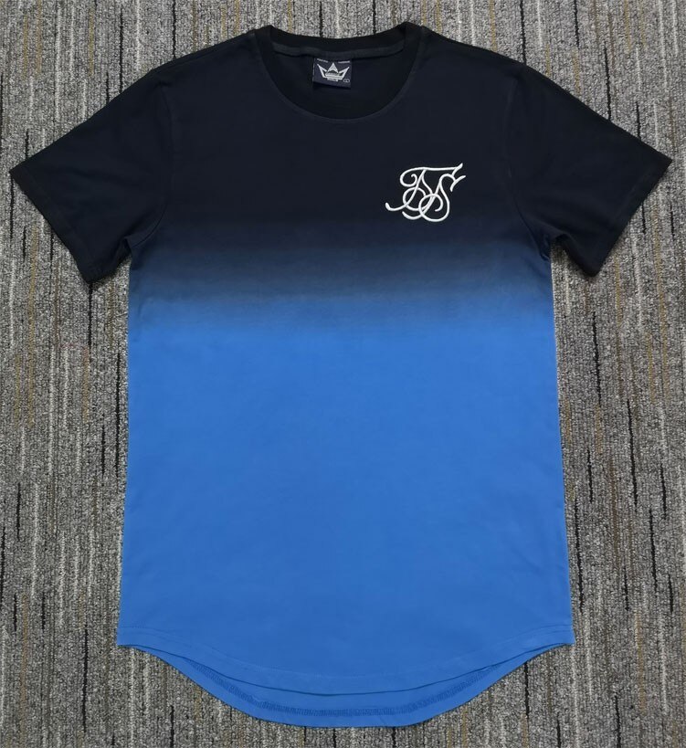 Brand Sik SIlk Men's Short Sleeve T Shirt Spring O Neck Siksilk T Shirt Men Plus Size Top Tees Shirts: 3 / L(60-65kg)
