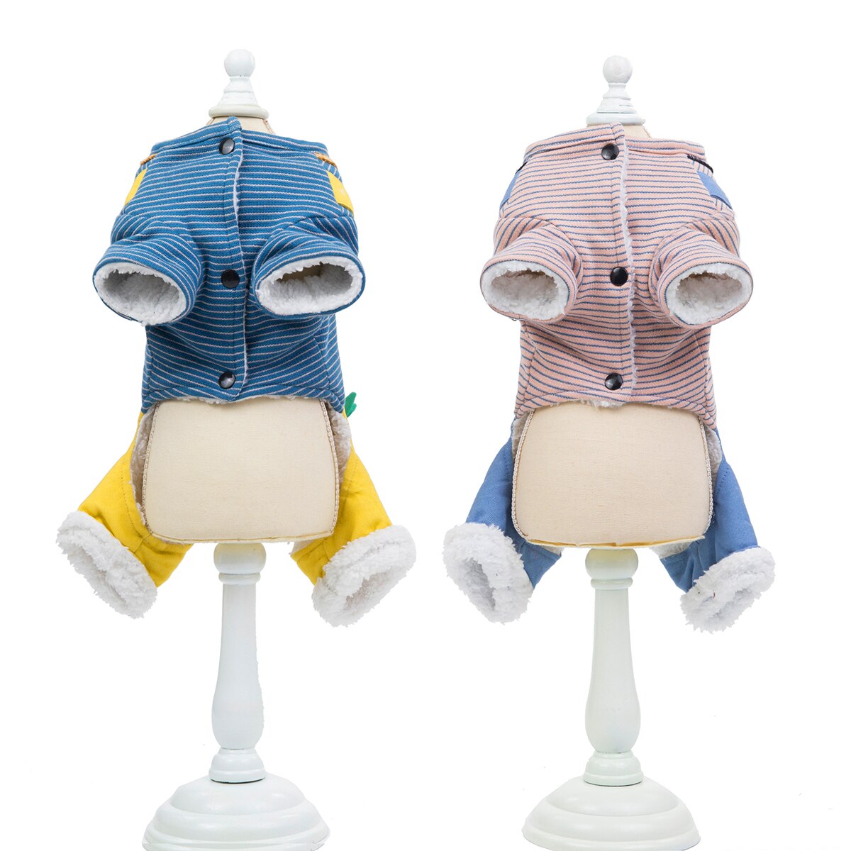 Pet Pajamas Dog pajamas Pet Cute Costumes Winter Pet four-Leg Pants Warm Outfit Pet Cat Striped Carrot overalls Costume